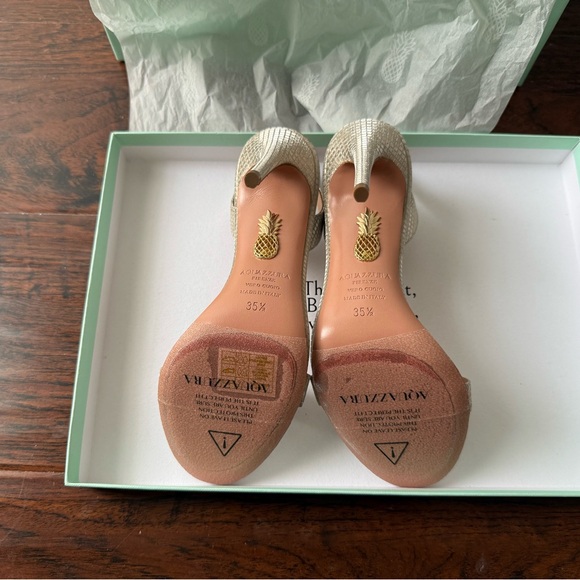NWT Aquazzura So Nude Sandals 105mm (Size EU35.5/US5.5) - Picture 6 of 10